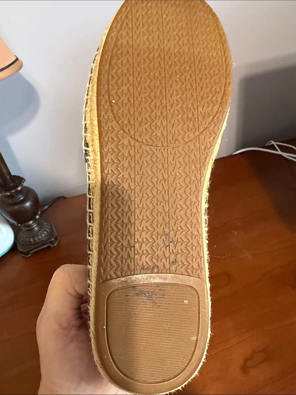 Michael Kors Women's Black Logo Espadrille Flats